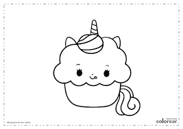 Dibujos Para Colorear Kawaii Unicornio