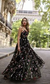 30 Dresses In 30 Days Day 12 Black Tie Wedding Long Black Floral Embellished Spaghetti Strap Dress With Bustier Dresses Maxi Dress Backless Maxi Dresses