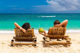 Beach Summer Couple On Island Vacation Holiday Relax In The Sun On Their Deck C Ad Vacation Holiday Rela Summer Couples Island Vacation Home Business