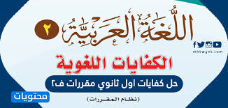 حل كفايات اول ثانوي مقررات ف2 1442 موقع محتويات