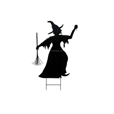 Trouvez les halloween silhouette images et les photos d'actualités parfaites sur getty images. Halloween Silhouette Of Witch Spooky Witch Metal Black 150cm