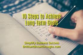 Setting goals—both small and large—is vital to your success, and that of your business. Developing Short Term And Long Term Goals Brilliant Breakthroughs Inc