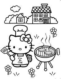 Line art to celebrate the season! 35 Free Hello Kitty Coloring Pages Printable