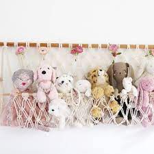 Toy Hanger In 2020 Boho Kids Room Stuffed Animal Storage Diy Stuffed Animal Storage