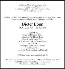Join facebook to connect with beate gabriel and others you may know. Traueranzeigen Von Dieter Bonn Wirtrauern