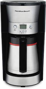 Shop hamilton beach at the amazon coffee, tea, & espresso store. Amazon Com Hamilton Beach Thermal 10 Cup Coffee Maker Programmable Cone Filter Flexible Brewing Stainless Steel 46899a Kitchen Dining