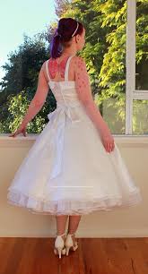 This type of wedding is awesome if the guests also dress up. 1950s Lucille Rockabilly Style Wedding Dress With A Etsy Dresses Wedding Dresses Rockabilly Fashion