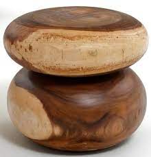 The Natural Ball Design End Table Is Crafted From Solid Indonesian Wood Large Slabs Of These Are R Natural Furniture Organic Furniture Contemporary Furniture