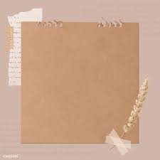 Download Premium Vector Of Ripped Newspaper And Flower Stem On Old Brown Instagram Frame Template Photo Collage Template Paper Background Texture