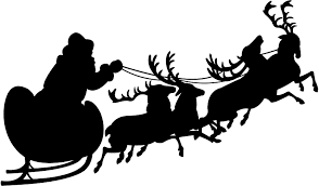 Coronavirus , lockdown , cricut svg , bunny , easter , svg cut file. Santa Sleigh And Reindeer Silhouette Free Vector Silhouettes Creazilla