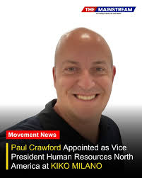 Paul Crawford Appointed as Vice President Human Resources North America at  KIKO MILANO Wishing Mr. Paul Crawford greater responsibilities and exciting  challenges in this impressive new chapter! Paul Crawford has been appointed