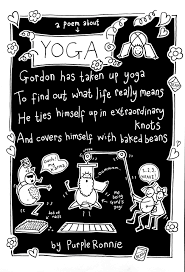 Excited To Share This Item From My Etsy Shop Purple Ronnie Poster Page Yoga Poem Published 1992 1993 Original Boo Home Decor Christmas Gifts Etsy Poems