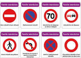 Ils indiquent certaines actions que les usagers de la. Jeu Des 5 Familles De Panneaux De Signalisation Routiere Famille Interdiction Panneaux De Signalisation Routiere Education Routiere Panneau Signalisation