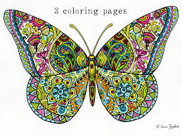 Mandala 04 (313k) highly detailed mandala, featuring sun, moon, and stars. Sue Zipkin Printable Set Of 3 Butterfly Mandala Flower Etsy