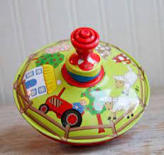 Metal Spinning Top Kids Farm Animal Toy Vintage Toddler Toy Etsy Farm Animal Toys Pet Toys Metal Spinning Tops