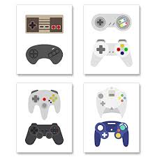 Hobby play room, game advertisement zone or toy party playground vector illustration background set kids playing video games stock illustrations Retro Video Game Posters Set Of 8 8 X 10 Video Gaming Posters For Gamer Room Decor Game Controller Video Game Gift Video Game Poster Gamer Decor For Boys Room No Frames Pricepulse