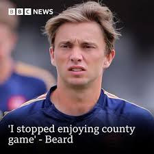 🏏 Former Essex pace bowler Aaron Beard hopes to find a way to "see cricket  in a different light" after retiring from the professional game at the age  of only 26. https://bbc.in/41Fd0S5