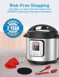 Rozmoz 11 In 1 Electric Pressure Cooker Instant Stainless Steel Pot Slow Cooker Steamer Saute Electric Pressure Cooker Slow Cooker Rice Cooker