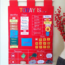 Daily Calendar With Velcro Labels A Great Way For Kids To Start Each Day With A Fun Educational Ac Kids Calendar Preschool Calendar Fun Educational Activities