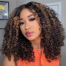 Ombre Brown Curly Wigs