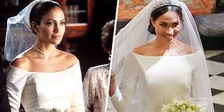 For the evening party, i'm sure she'll change into something that's much more her personal style. Meghan Markle S Dress Looked Like J Lo S From The Wedding Planner
