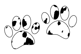 All download this image print file files with cricut silhouette clip free versions heart monogram frames. Dalmatian Puppy Paw Print Graphic By Almdrs Creative Fabrica