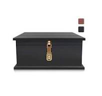 Large Metal Boxes with Hinged Lids - Eco-Friendly & Reusable