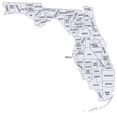 Florida County Map With Abbreviations