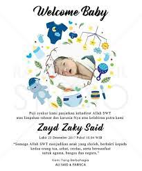 Ucapan syukuran kelahiran bayi untuk acara aqiqah atau sumber : Gbluu4o3mkzssm