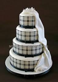 Black And White Checkered Cake Ribbon Tartan Cake Gorgeous Cakes Plaid Cake Black And White Wedding Cake