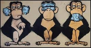 Hear No Evil See No Evil Speak No Evil Donor Money Corruption Wise Monkeys Monkey Art Monkeys Funny