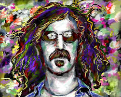 Frank Zappa Art Print, Funk Jazz Pop Art, Rock Poster