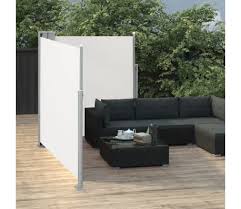 Retractable awnings are a stylish. Vidaxl Patio Retractable Double Side Awning 66 9 X236 2 Cream Vidaxl Com