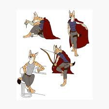 Tabaxi Rogue Poster By Khalico Redbubble When they do adventure, they. redbubble