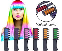 Professional disposable temporary changing color hair dye paint crayon chalk new. 6pcs Set Mini Disposable Temporary Hair Chalk Comb Personal Salon Washable Hair Color Comb Non Toxic Crayons Hair Dye Safe For Women Girls Buy Online In Cayman Islands At Cayman Desertcart Com Productid 66590510