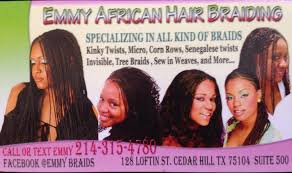 Hair company stores & openning hours in cedar hill. Emmy S African Braiding Cedar Hill Texas Facebook