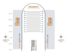 Printable Shoe Size Chart Women's Pss Sizing Chart Womens Final