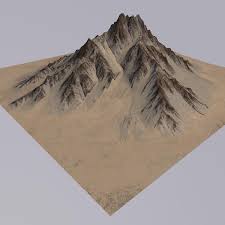 Mountain Mt025 3d Model Ad Mountain Model 3d Model Model Concept Art
