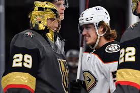 Hand made carbon steel golden knight helmet. Ducks 1 Golden Knights 0 Vegas Suffers First Regulation Loss At Home Despite Fleury S Outstanding Night Knights On Ice