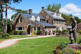 A Visit To The Pearl S Buck House And Historic Site Gives An Inside Look Into The Former Home Of Philanth Stone Houses Stone Exterior Houses Old Stone Houses