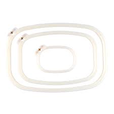 Maybe you would like to learn more about one of these? 3 Pieces Embroidery Hoop Frame Set Plastic Rectangle Square Cross Stitch Hoop White 3 Sizes Buy Online In Guernsey At Guernsey Desertcart Com Productid 53814290