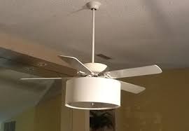 This takes the cake as the easiest light change… ever. Ceiling Fan Linen Drum Shade Light Kits
