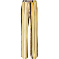 Black And Yellow Striped Palazzo Pants Etro Striped Palazzo Pants 3 250 Myr Liked On Polyvore Featuring Pants Black Palazzo Pant Striped Palazzo Pants Clothes Design High Waisted Palazzo Pants