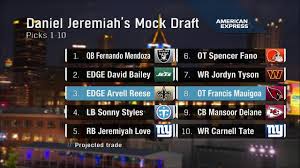 D.J. shares his projected Eagles-Buccaneers trade at No. 15 overall