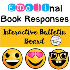 Emoji Book Responses Interactive Bulletin Board Book Response Interactive Bulletin Board Bulletin Boards
