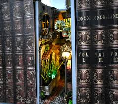 Bookshelf Art Book Nook Miniature Street Miniature Art Original Art On The Shelf Art Dollhouse Miniature Work Of Art In 2020 Bookshelf Art Book Nooks Miniature Art