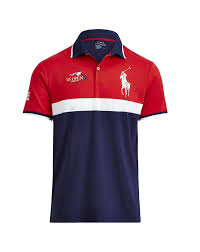 Black And Red Ralph Lauren Polo Shirt Ralph Lauren Polo Us Open Ball Boy Polo Shirt In French Navy Modesens In 2020 Mens Outfits Polo Shirt Ralph Lauren