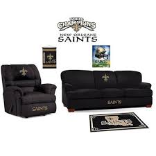 New Orleans Saints Microfiber Furniture Set New Orleans Saints New Orleans Saints Man Cave Ideas Microfiber Furniture