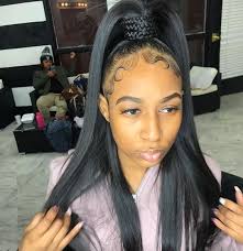 Half Up Half Down High Ponytail Hairstyle For Afro Girls The Edge Is Everything High Ponytail Hairstyles Ponytail Hairstyles Natural Hair Styles