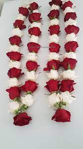 Fresh Flower Garlands Using Fresh Red Roses Flower Jewellery By Bridal Flower Jewellery Www Indian Wedding Flowers Indian Wedding Garland Rose Garland Wedding
